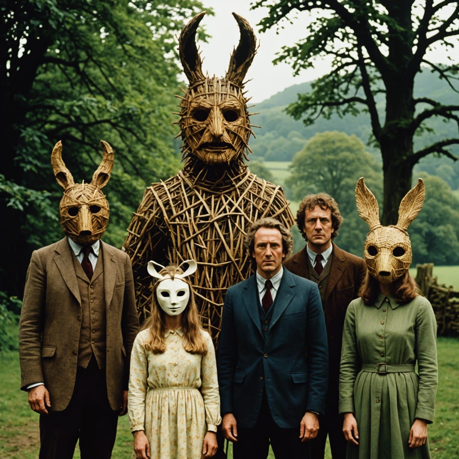 English Folk Horror: Wicker Man, Animal Masks