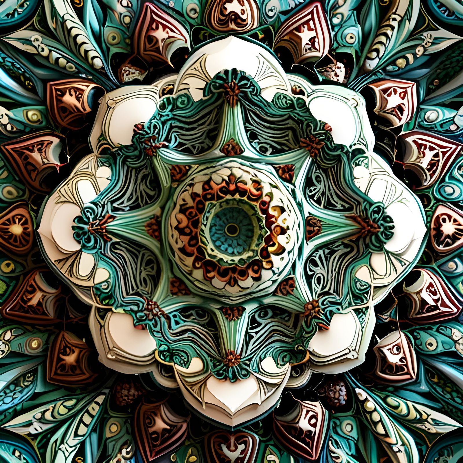 Kaleidoscopic 3D Render in Octane