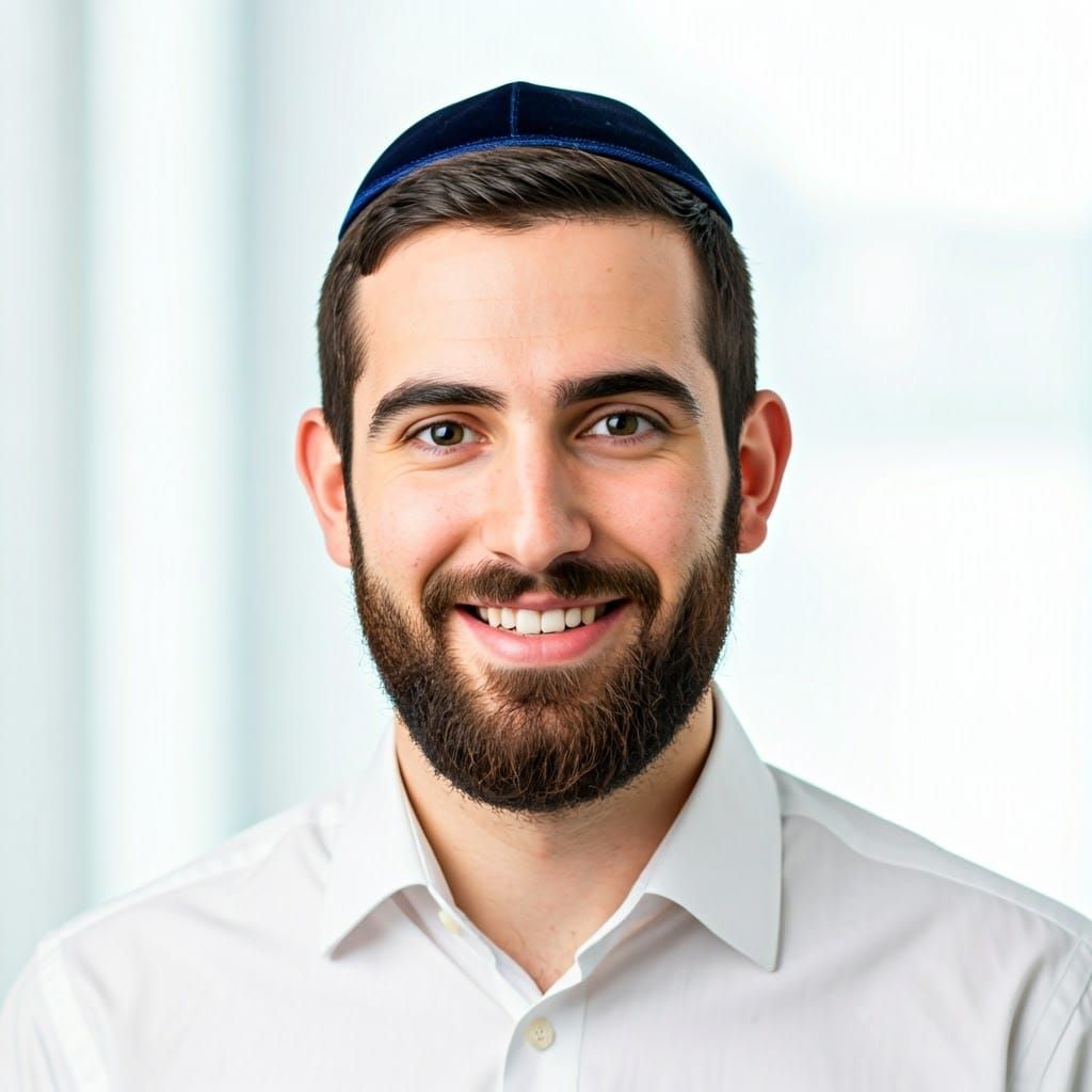 Orthodox Jewish Businessman in Traditional Attire