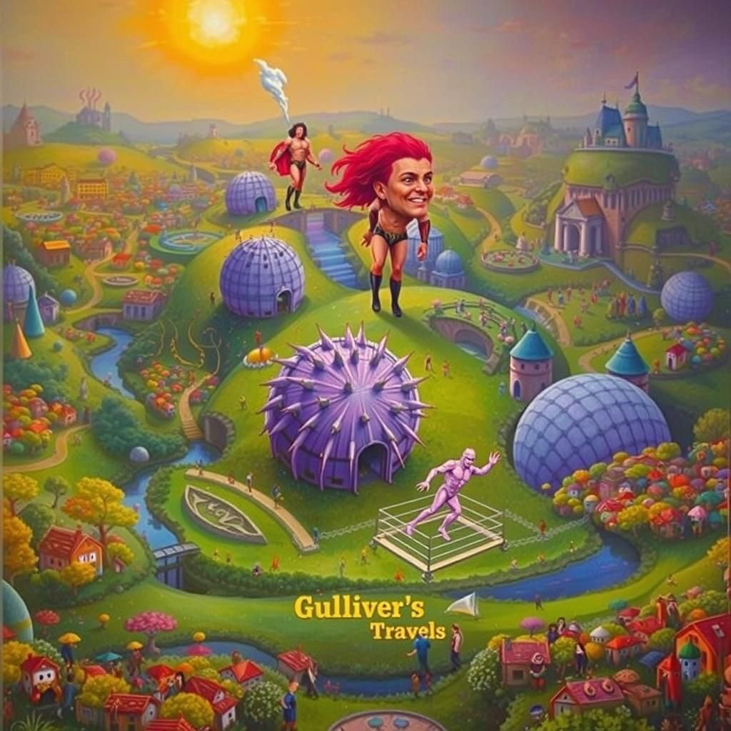 WWE Superstars in Lilliput: A Rococo Wrestling Match