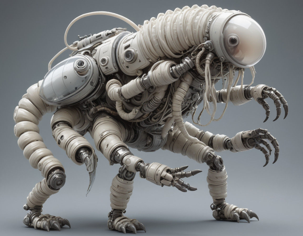 Mecha Worm - Surreal Alien #2