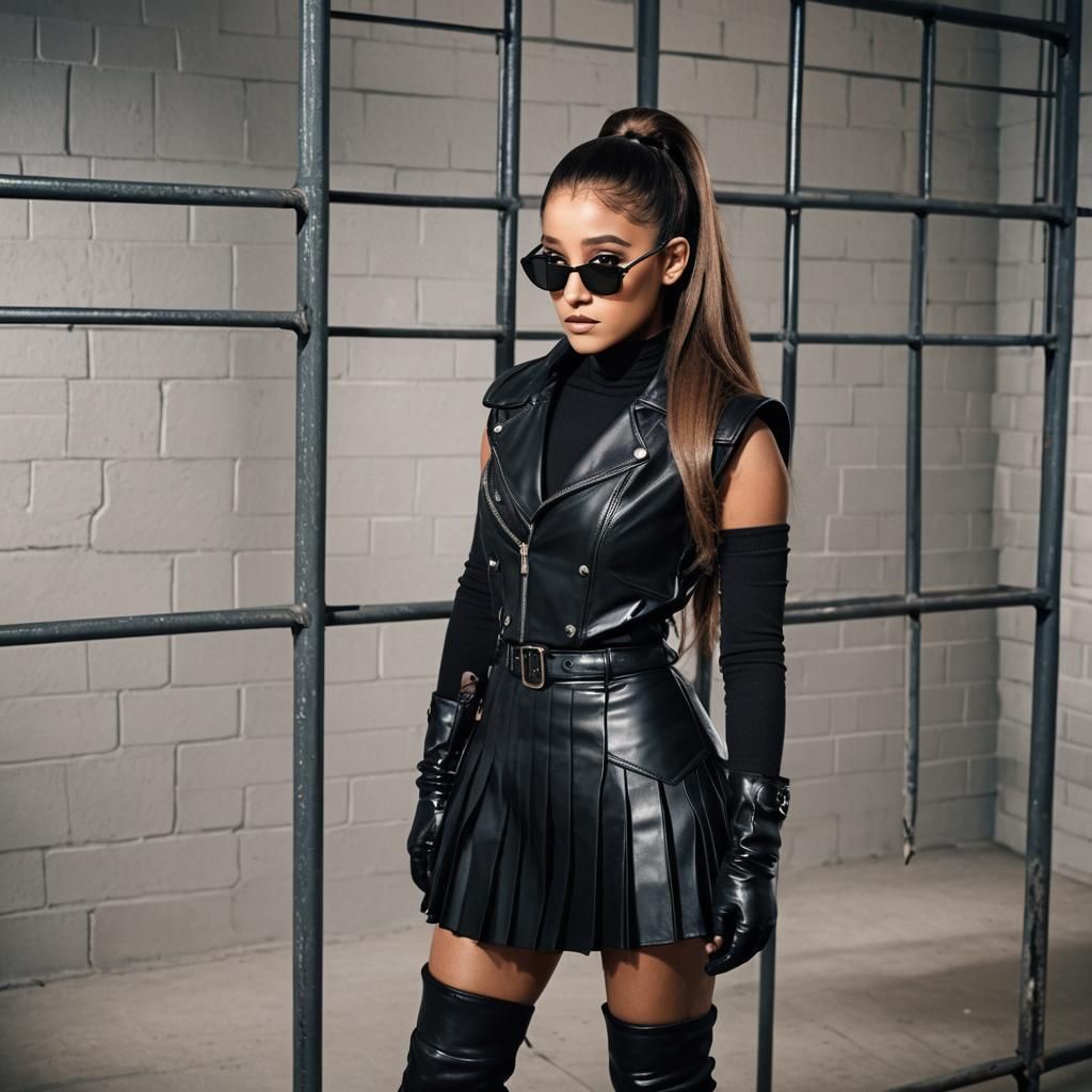Ariana Grande in Dramatic High-Fashion Portrait