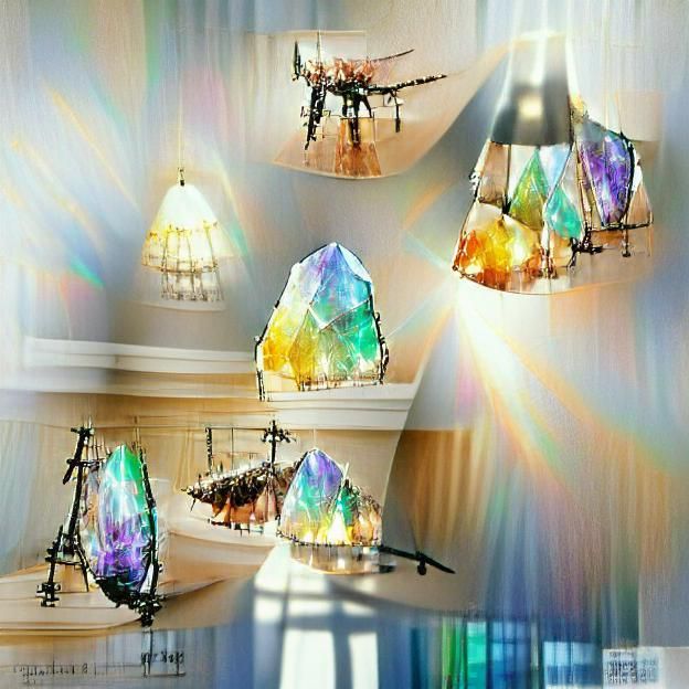 Elegant Opal Chandelier Lighting Fixture