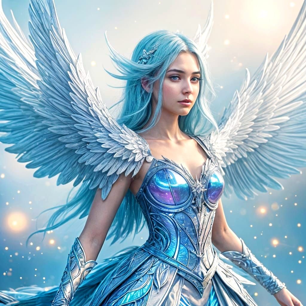 Close-Up of Luminous, Intricate Wings