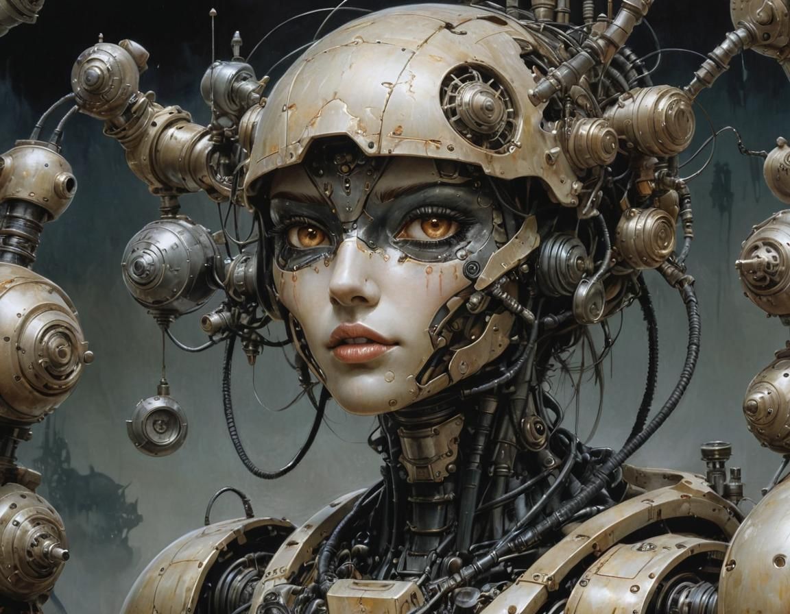 Mecha Robot Explorer in Whimsical Style