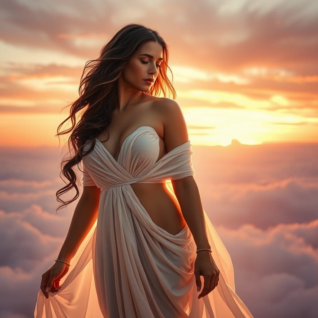 Aphrodite's Charm: A Dreamlike Twilight Encounter