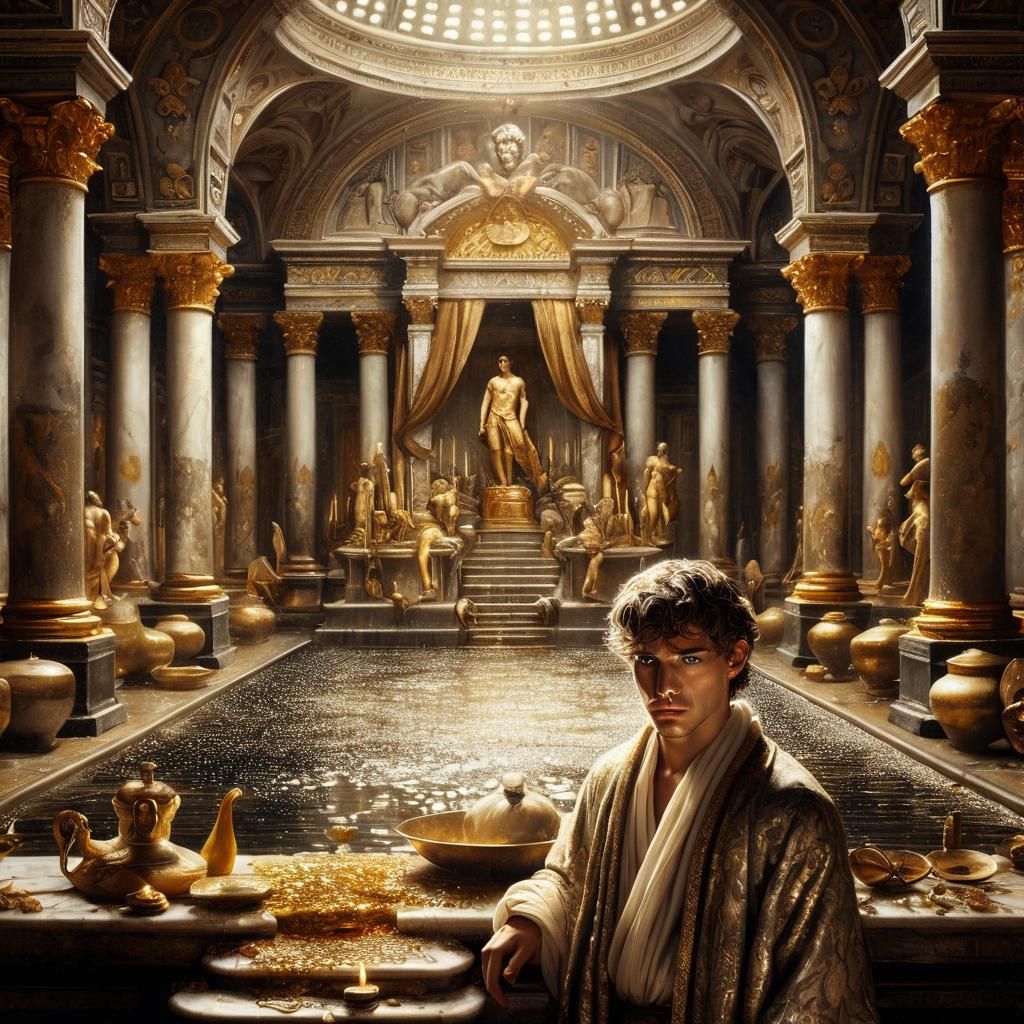 Visualizing the contrast between opulence and emptiness in t...