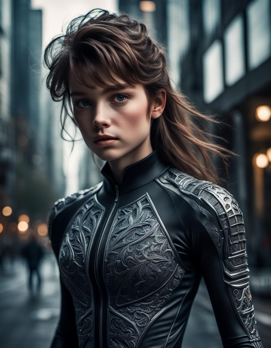 Hyperrealistic Spandex Close-up with Intricate Details