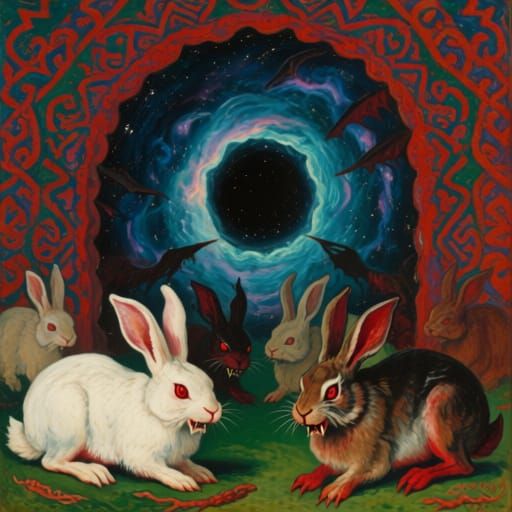 Evil Rabbits Bred Through Cosmic Portal