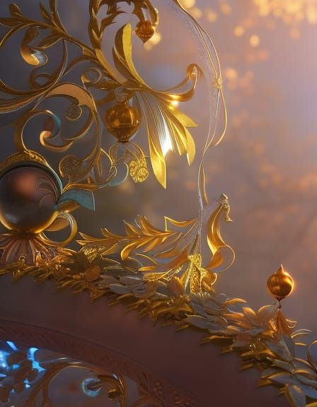 Ethereal Jester's Cap: Art Nouveau Rococo Fantasy