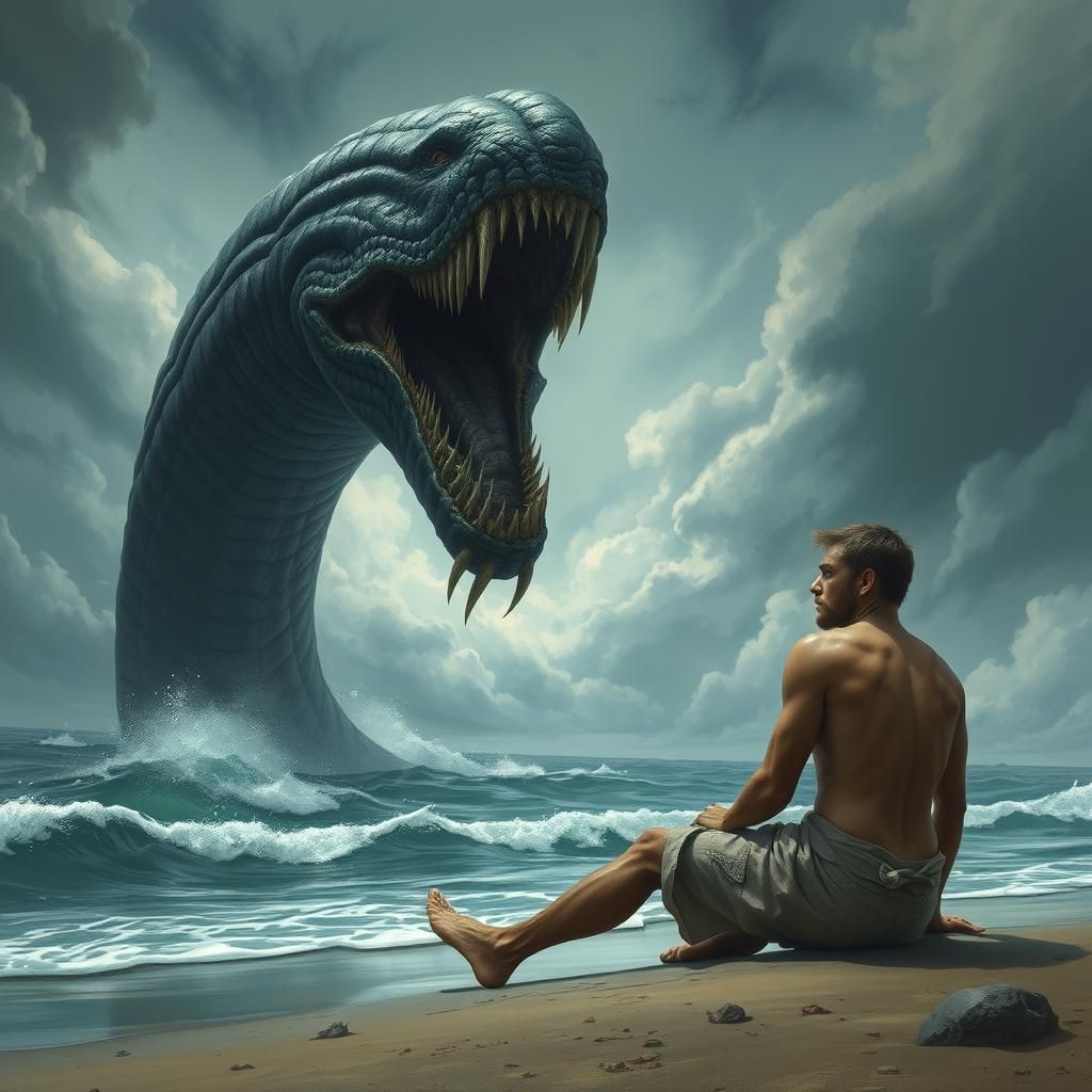 Gargantuan Sea Monster Emerges from the Deep