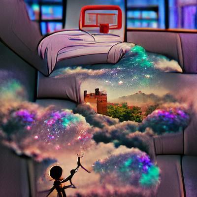 Abstract Dreamscape Generated by AI