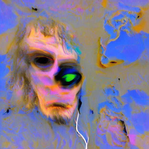 Malformed Ghoul Wandering Earth: An AI-Generated Image