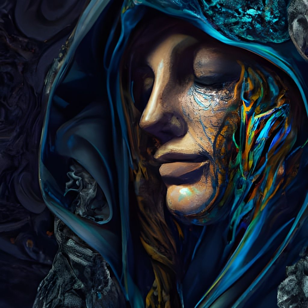 Anime Style Portrait of a Beautiful Woman