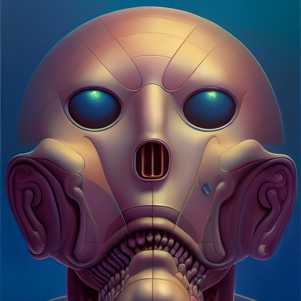 AI Overlord Portrait in Surrealist Style