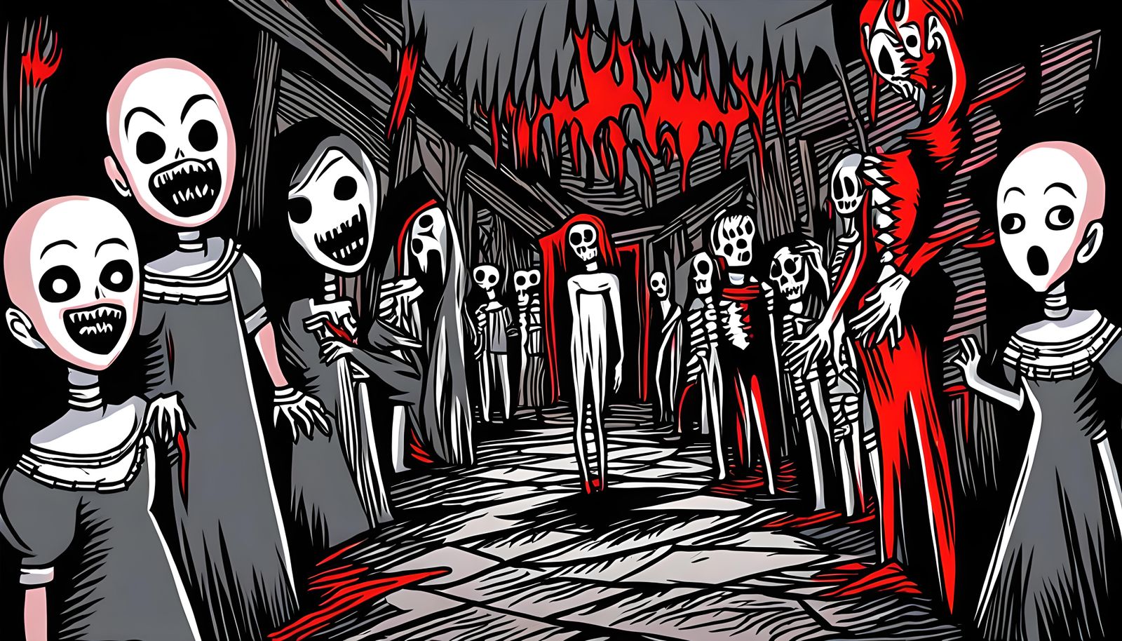 Anime Horror: Sinister Porcelain Mannequin Nightmare