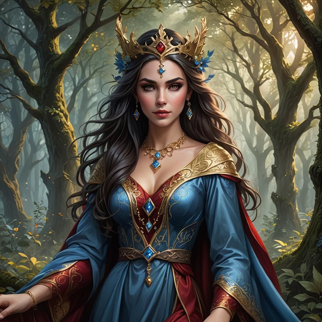 realistic style with a fantasy element