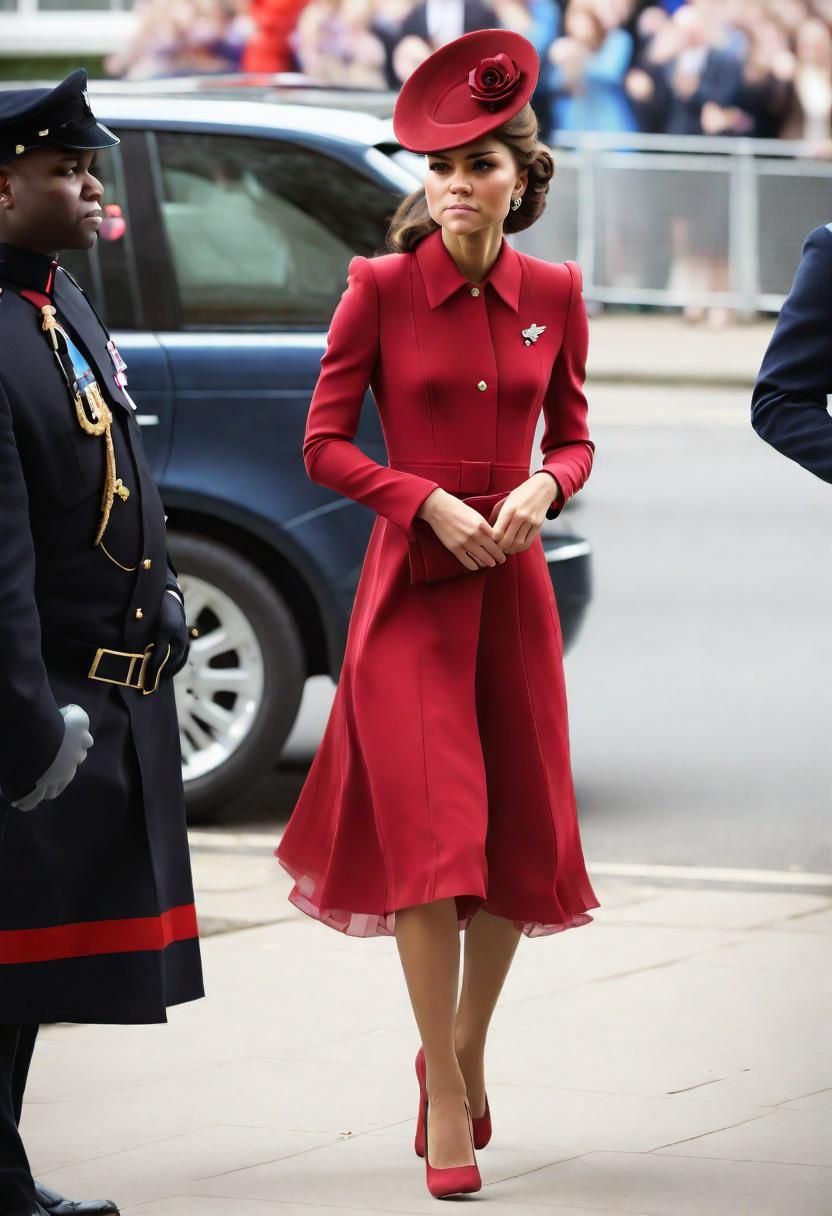 Zendaya Coleman as Kate Middleton: Hyperrealistic Portrait