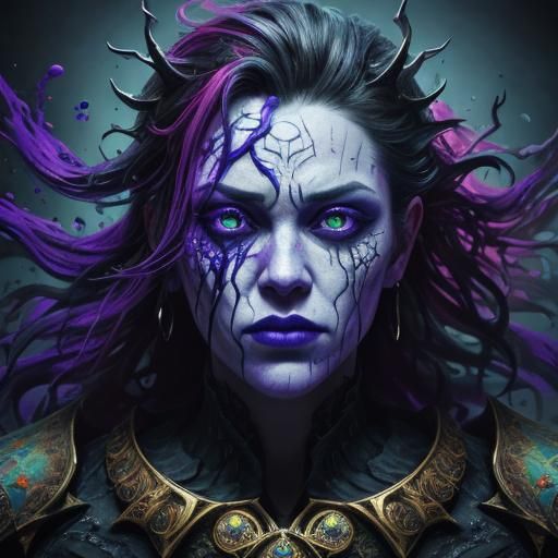 Hyperrealistic Nightmare Concept Art with Dramatic Lighting