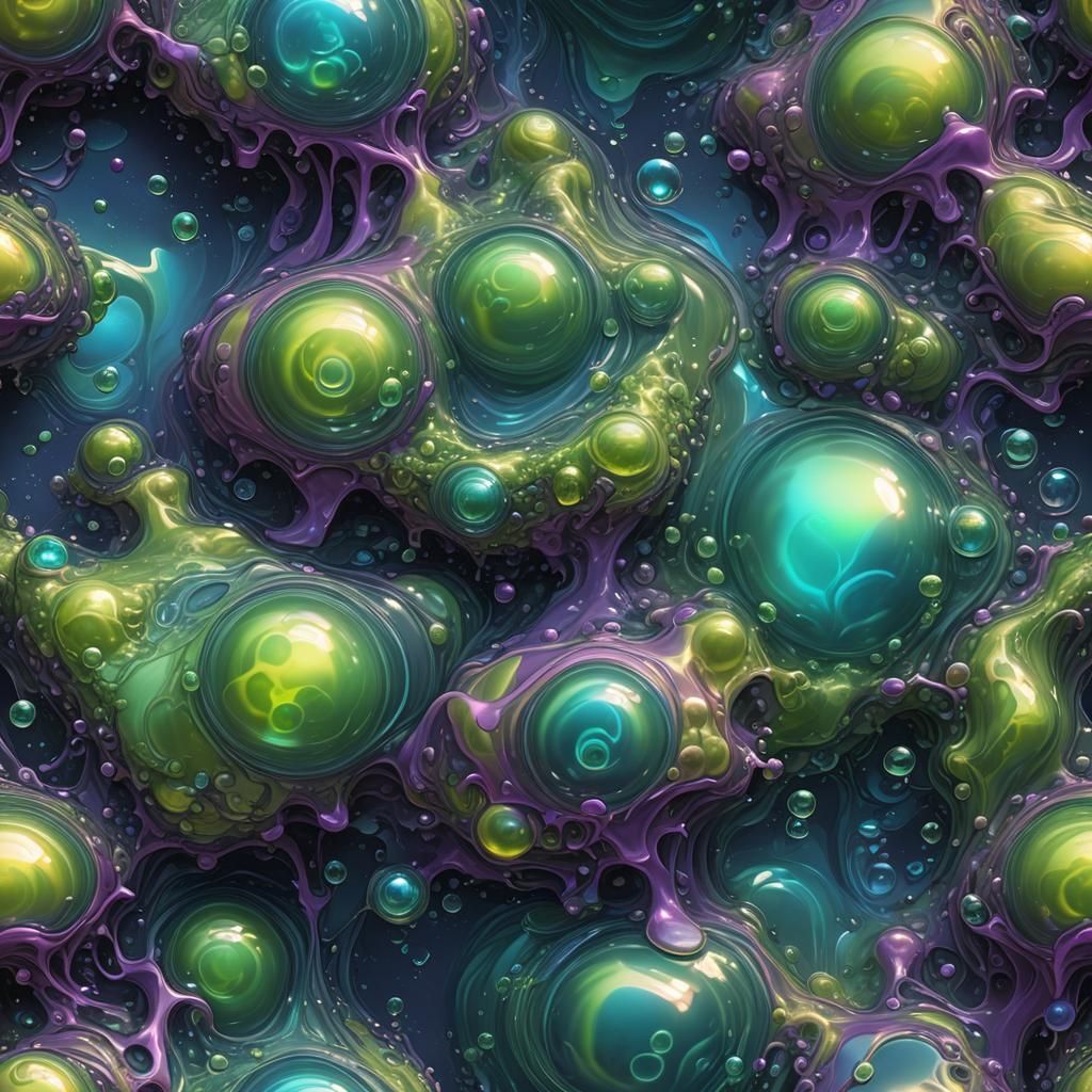 Gelatinous Liquid in Air: Art Nouveau Fantasy