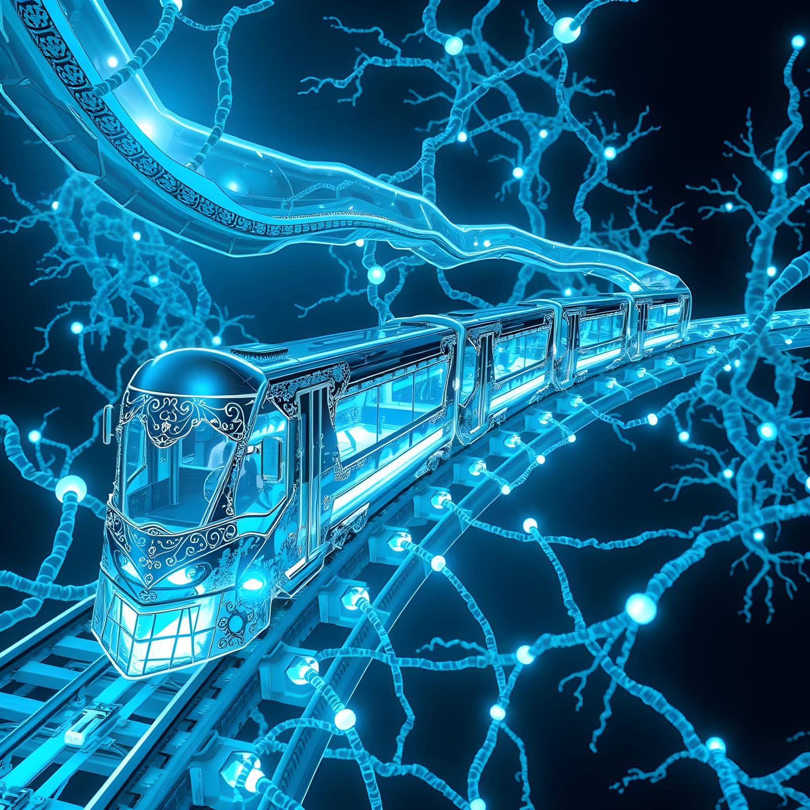 Biomechanical Glass Train Traverses Neural Network Landscape