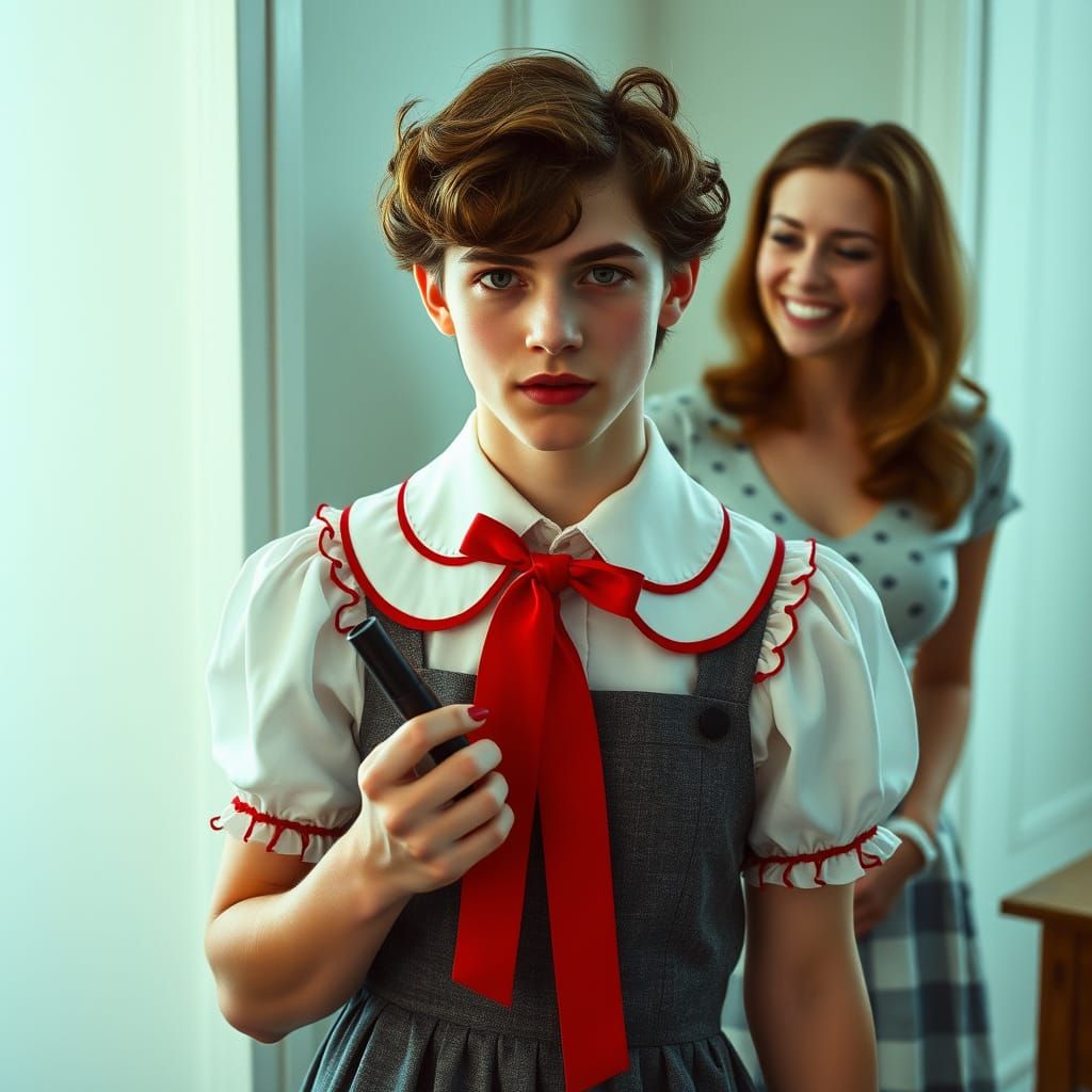 Ethereal Youthful Masquerade in Cinematic Glory