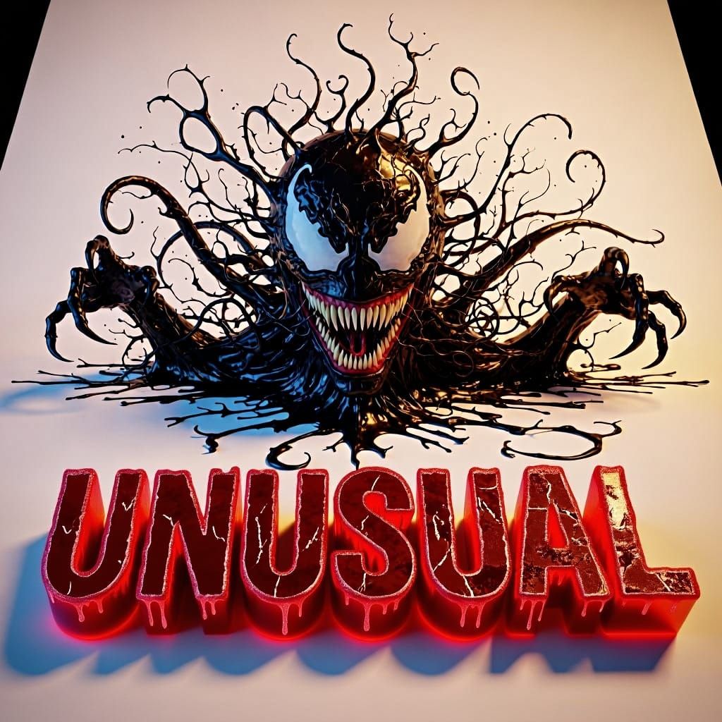 Icy Red Letters in Horror Fantasy Font