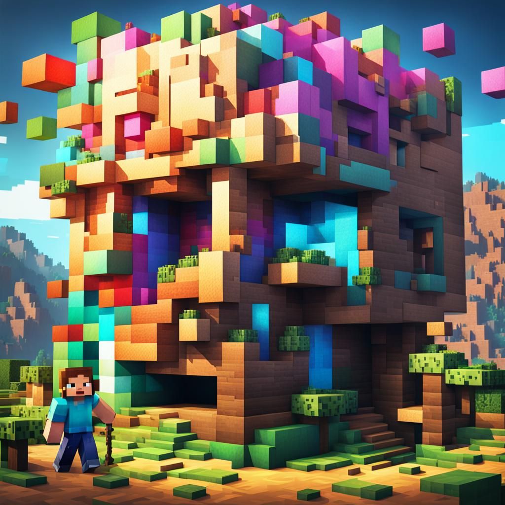 Hyperrealistic Minecraft Concept Art in Splash Art Style
