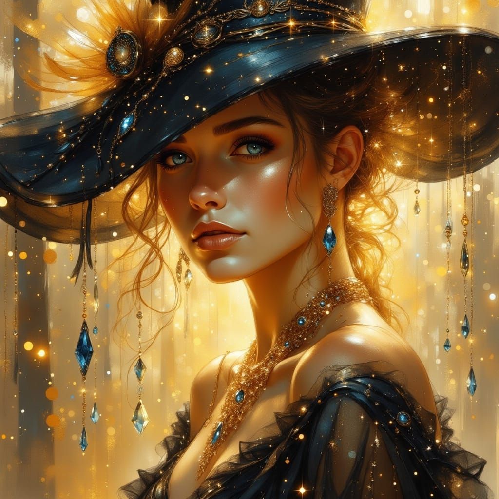 Beautiful Witch Crafts Celestial Jewelry in Golden Hour Ligh...