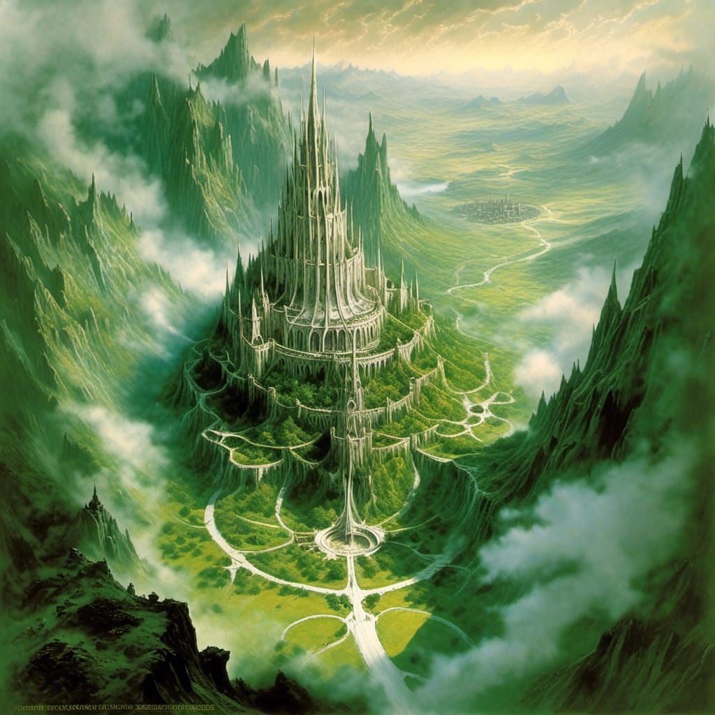 Elven Citadel of Gondolin in Verdant Valley