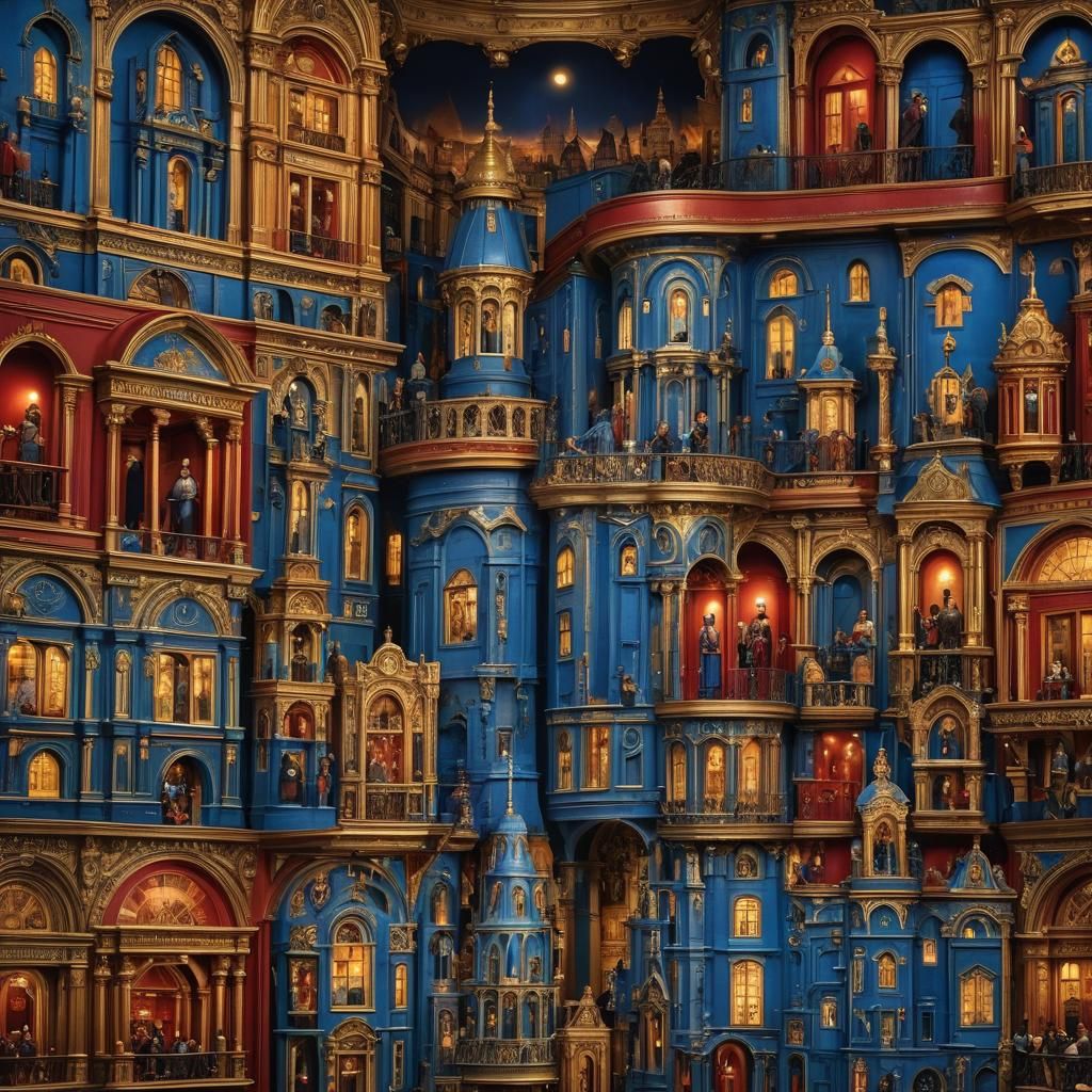 Hyper-Realistic Wax Museum Fantasy Concept Art