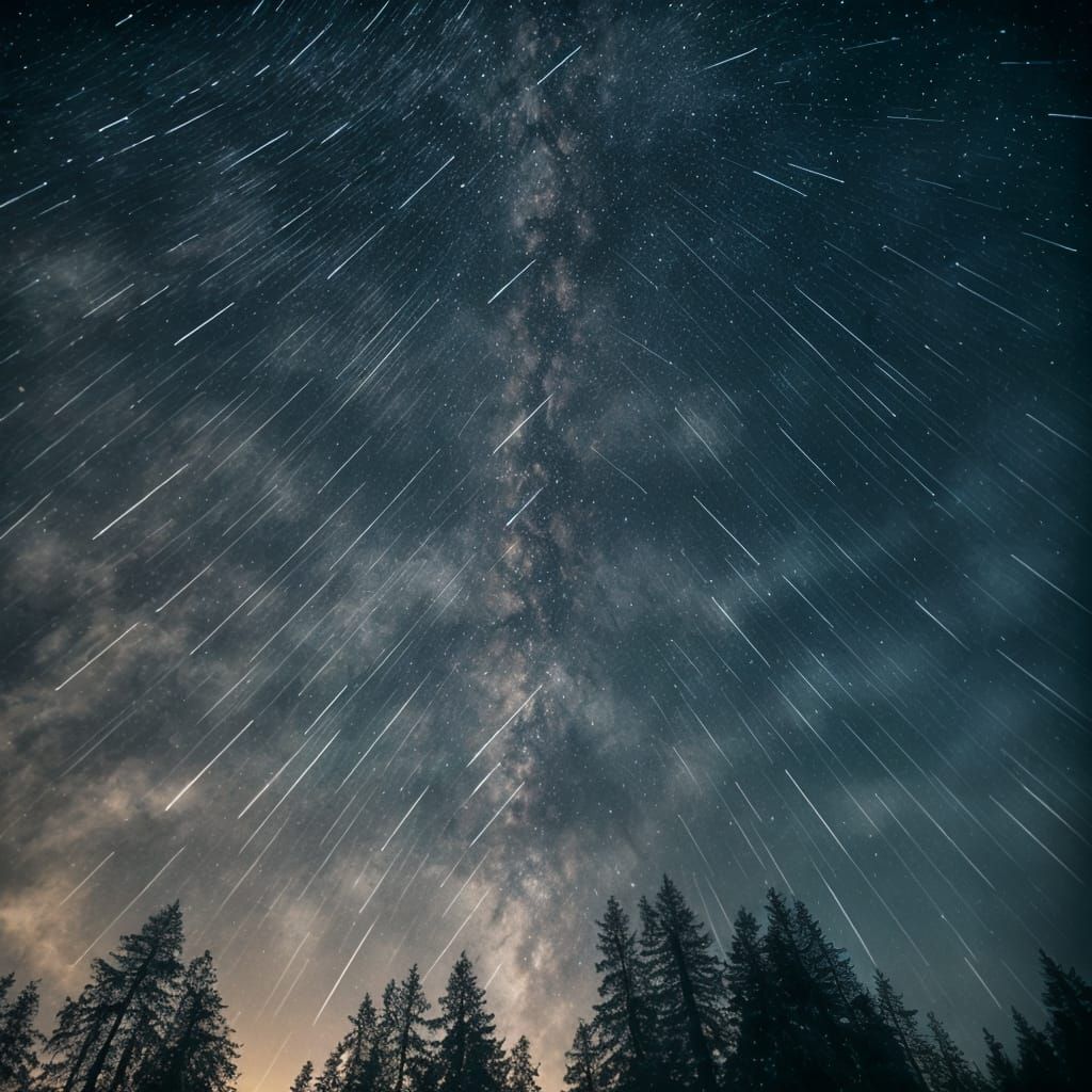 Dramatic Meteor Shower Film Still