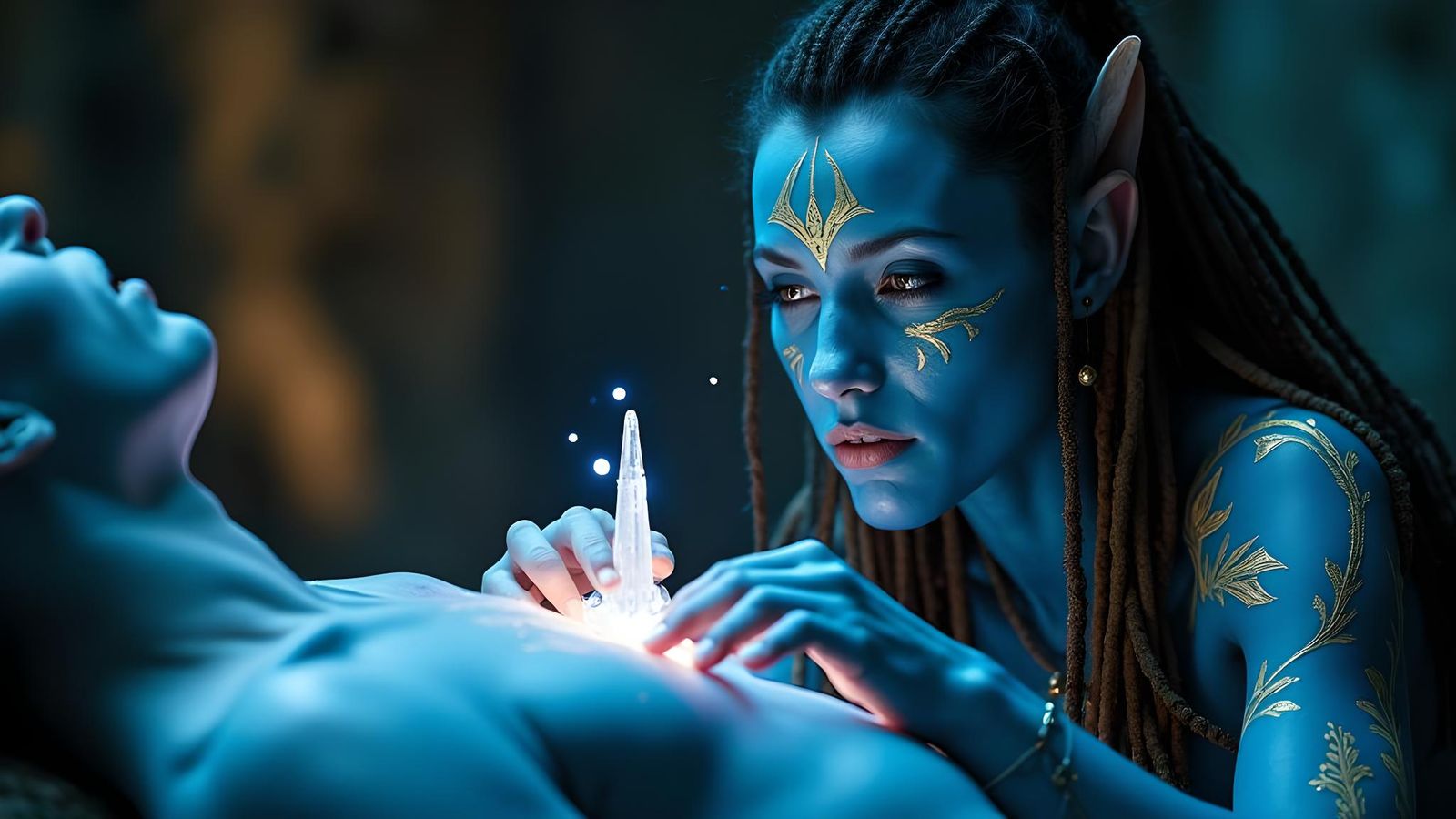 Na'vi Healer's Touch: Cinematic Scene of Healing