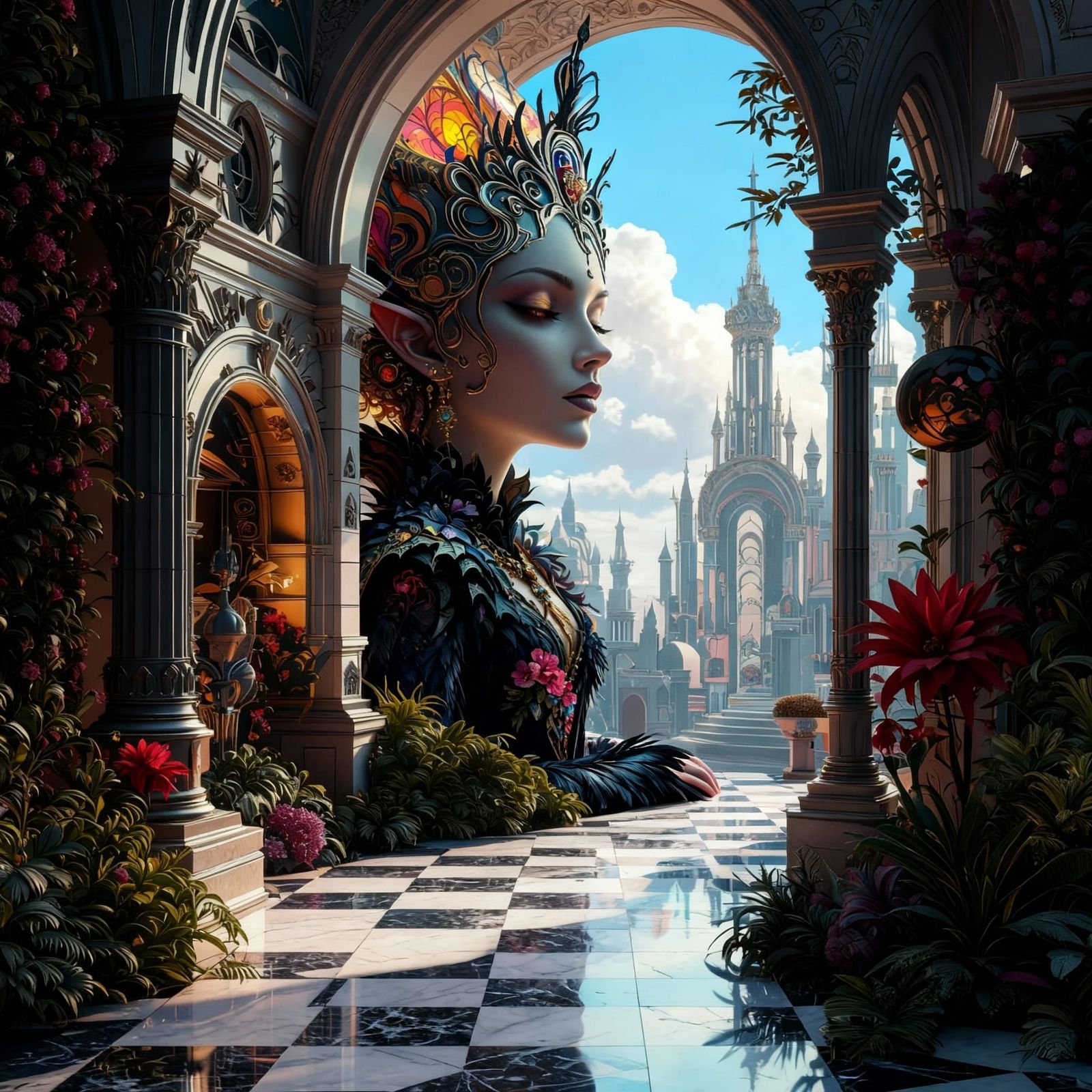 AI Generated Image from Merged Prompts