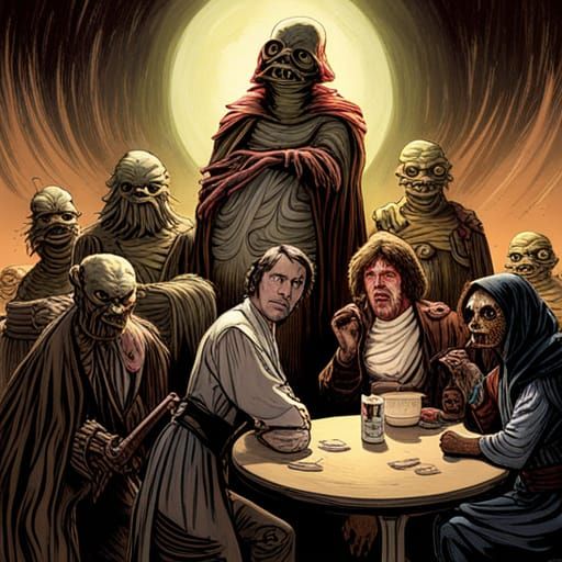 Star Wars Cantina in Horror Style