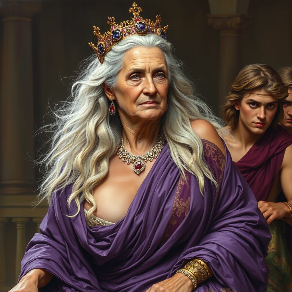 Roman Empress: An Oil Painting Inspired Portrait