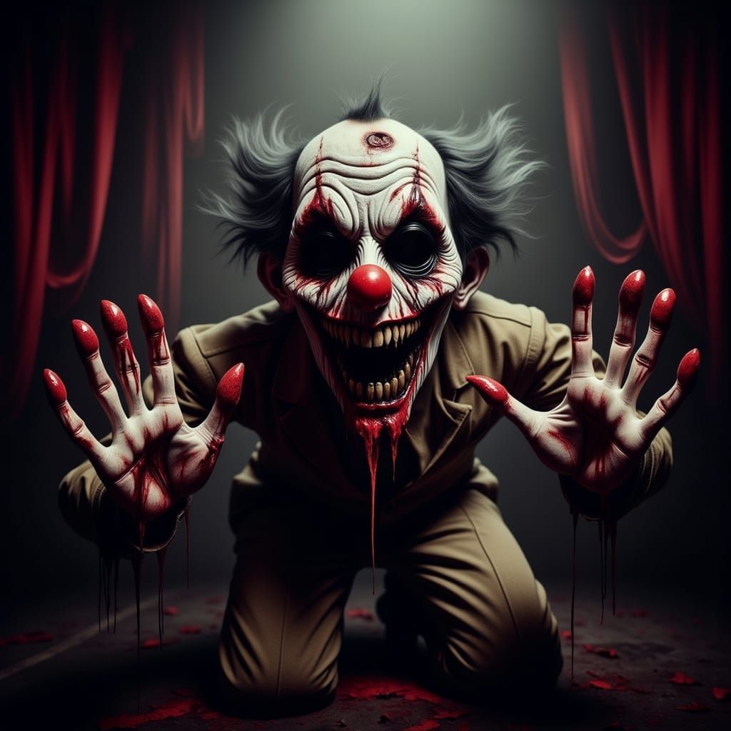 Disturbing Circus Doll Plays with Severed Fingers in a Morbi...