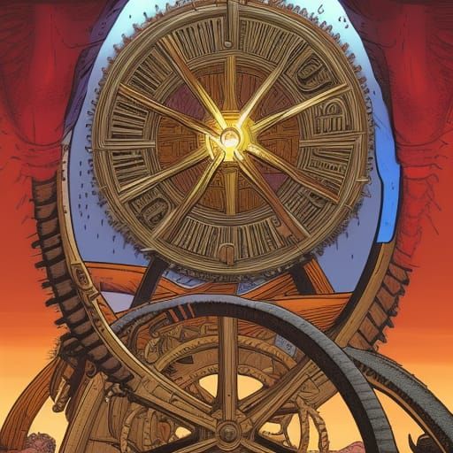 Ezekiel's Wheel: Comic Book Style Art