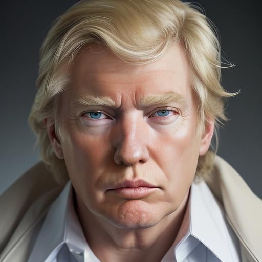 Donald Trump as Crystal Skull Portrait