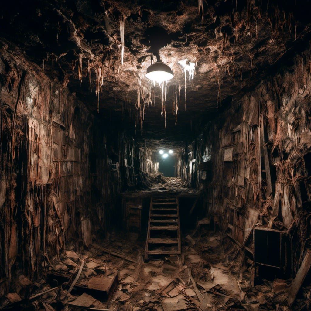 Macabre Mineshaft Tunnel with Speaker System