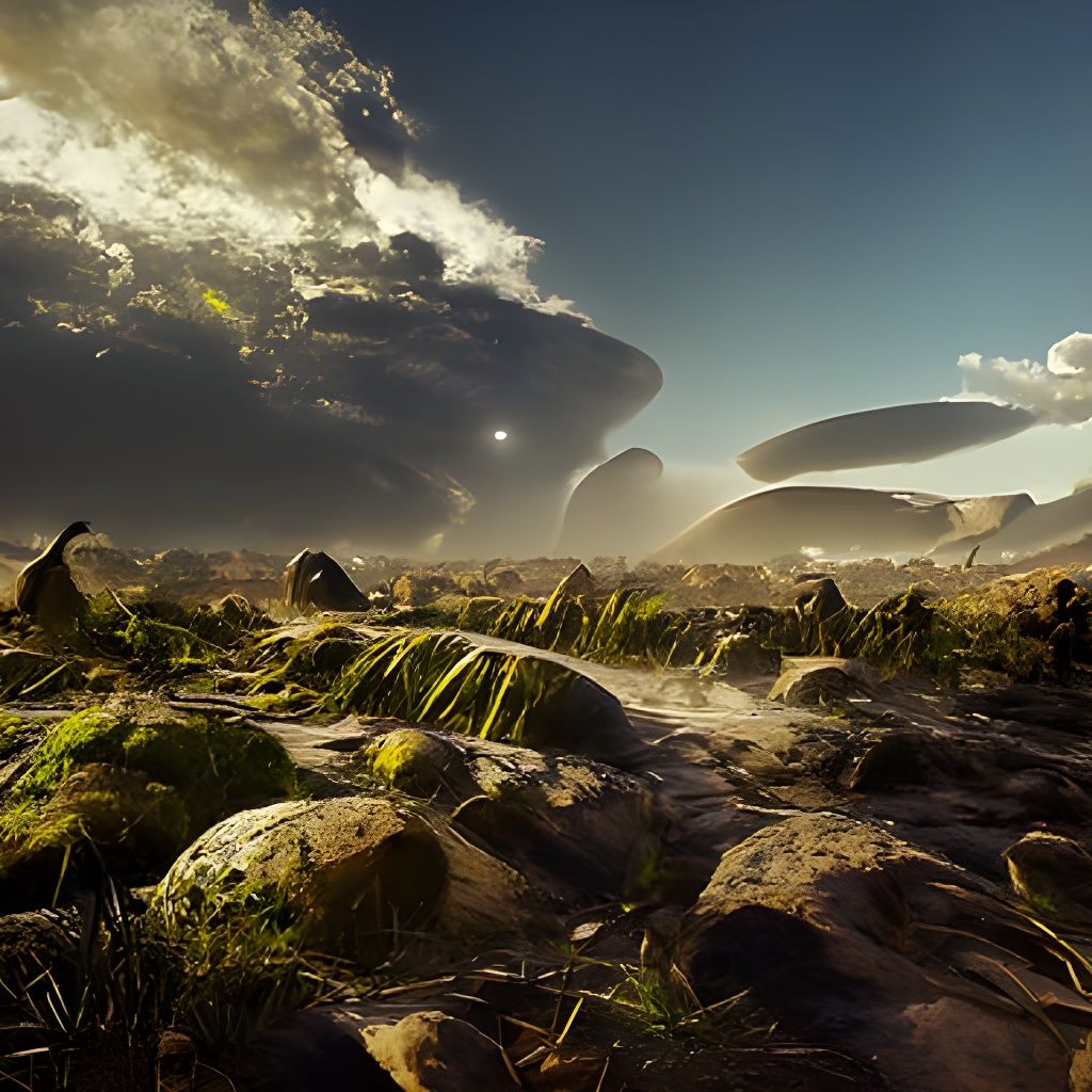 Surreal Extraterrestrial Landscape, Digital Art