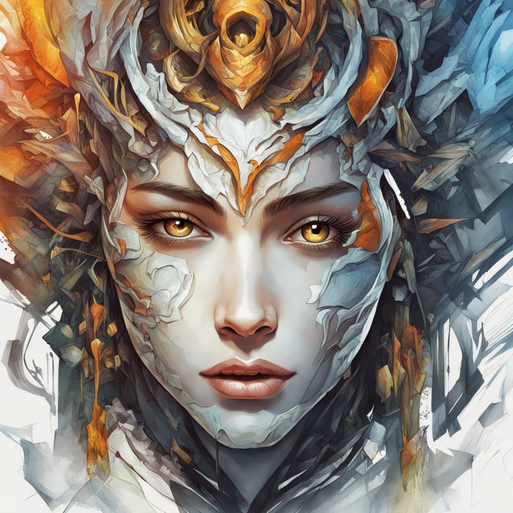 Hyper-Realistic Comic Book Woman with Intricate Details