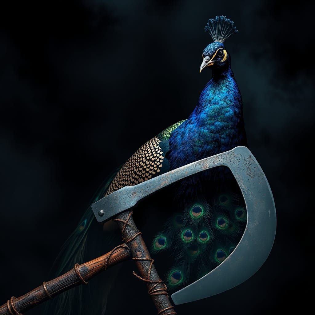 Oven-Grilled Scythe Peacock