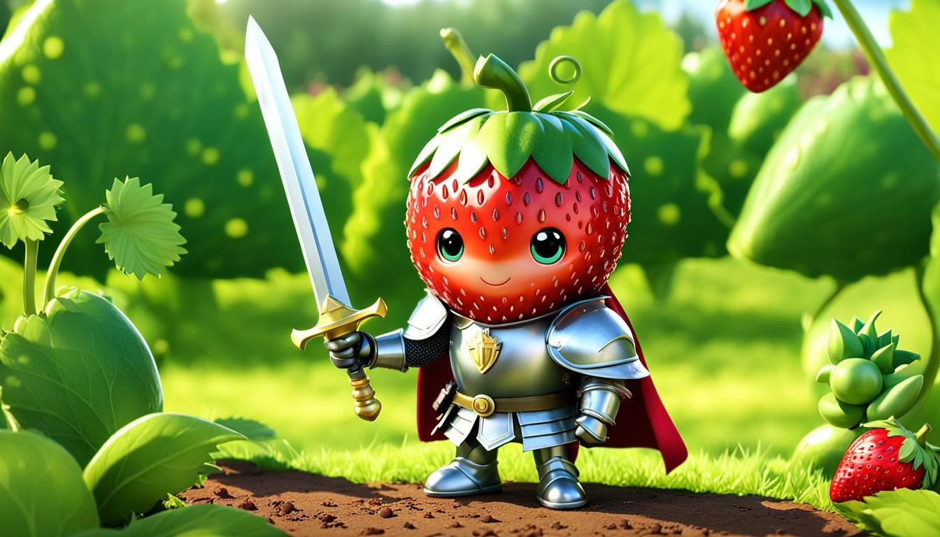 Chibi strawberry knight