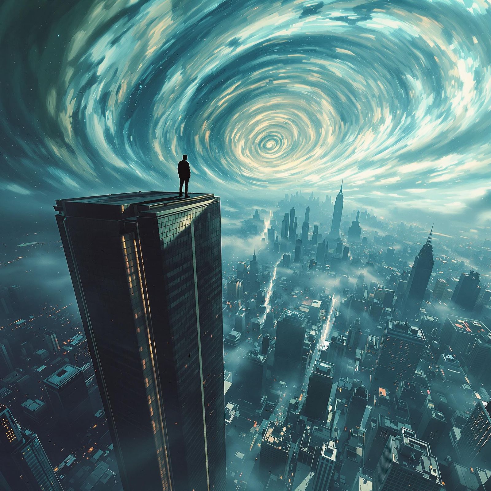 Urban Exploration: Dizzying Heights and Visual Tension