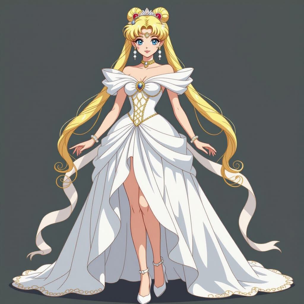 Usagi as Princess Serenity in Dreamy Digital Art