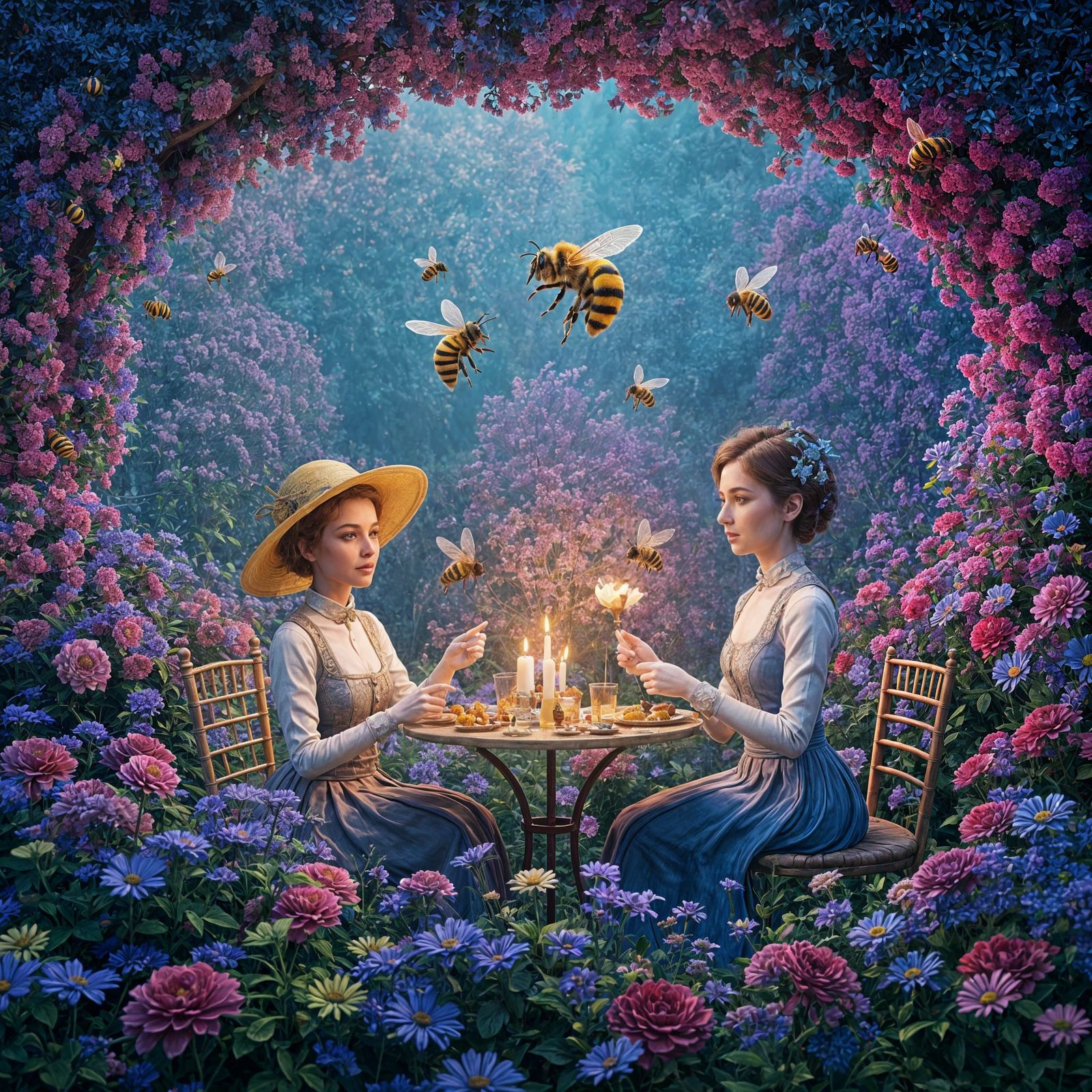 Queen Bee's Birthday Party: Detailed Matte Painting