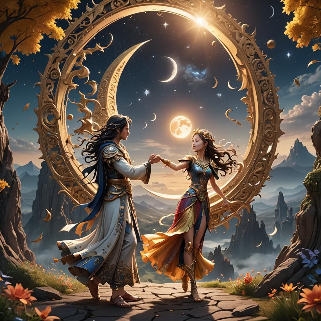 Sun and Moon's Cosmic Dance Creates Earth