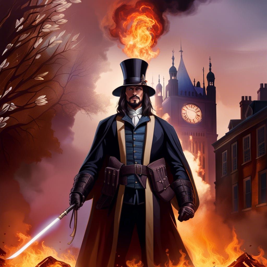Guy Fawkes in Burning London