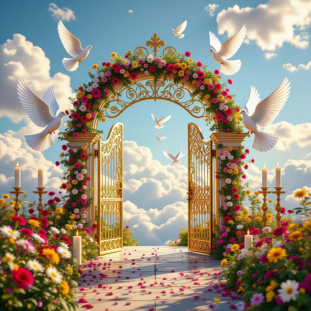 Golden Gate to Heaven: 3D Photorealistic Rendering